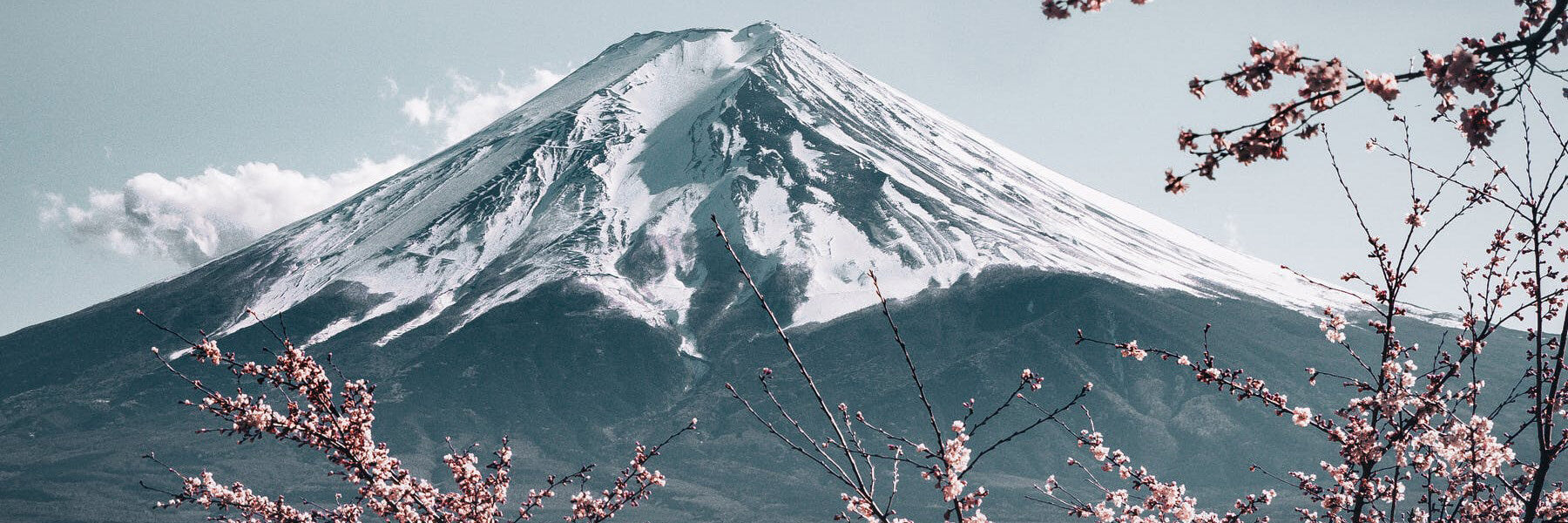 Mount Fuji in snow